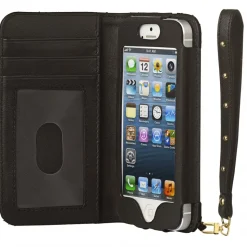 2 ME Style - Case Black Wallet Cow - iPhone 5/SE - Avvenice