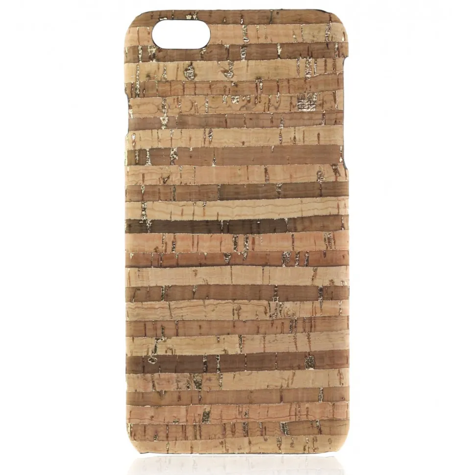 2 ME Style - Case Cork Gold Striped - iPhone 8 Plus / 7 Plus - Cork Cover - Avvenice