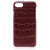 2 ME Style - Case Croco Bordeaux - iPhone 8 / 7 - Leather Cover - Avvenice