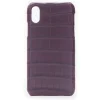 2 ME Style - Case Croco Bordeaux - iPhone XS Max - Crocodile Leather Cover - Avvenice