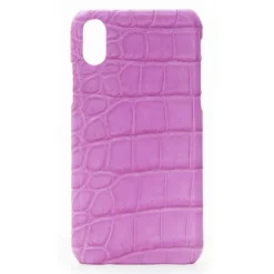 2 ME Style - Case Croco Fucsia - iPhone XR - Crocodile Leather Cover - Avvenice
