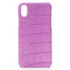 2 ME Style - Case Croco Fucsia - iPhone X / XS - Crocodile Leather Cover - Avvenice