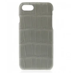 2 ME Style - Case Croco Gris Clair - iPhone 8 Plus / 7 Plus - Leather Cover - Avvenice