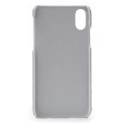 2 ME Style - Case Croco Gris Clair - iPhone XS Max - Crocodile Leather Cover - Avvenice