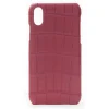 2 ME Style - Case Croco Rouge Vif - iPhone X / XS - Crocodile Leather Cover - Avvenice