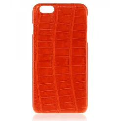 2 ME Style - Case Croco Tangerine - iPhone 8 / 7 - Leather Cover - Avvenice