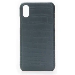 2 ME Style - Case Croco Vert Bouteille- iPhone X / XS - Crocodile Leather Cover - Avvenice