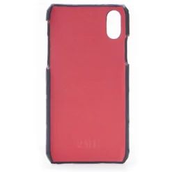 2 ME Style - Case Fingers Croco Black / Red - iPhone XS Max - Crocodile Leather Cover - Avvenice