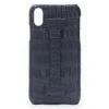 2 ME Style - Case Fingers Croco Black / Black - iPhone XS Max - Crocodile Leather Cover - Avvenice