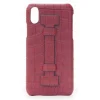 2 ME Style - Case Fingers Croco Red / Red - iPhone XS Max - Crocodile Leather Cover - Avvenice