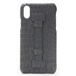 2 ME Style - Case Fingers Croco Green / Green - iPhone X / XS - Crocodile Leather Cover - Avvenice