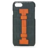 2 ME Style - Case Fingers Croco Green / Orange - iPhone 8 / 7 - Crocodile Leather Cover - Avvenice
