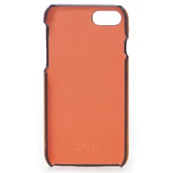 2 ME Style - Case Fingers Leather Orange / Croco Green - iPhone 8 Plus / 7 Plus - Crocodile Leather Cover - Avvenice