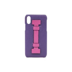 2 ME Style - Case Fingers Leather Purple / Fucsia - iPhone XR - Leather Cover - Avvenice