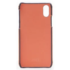 2 ME Style - Case Fingers Leather Orange / Croco Green - iPhone XS Max - Crocodile Leather Cover - Avvenice