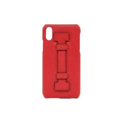 2 ME Style - Case Fingers Leather Red - iPhone X / XS - Leather Cover - Avvenice