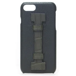 2 ME Style - Case Fingers Leather Green / Croco Green - iPhone 8 / 7 - Crocodile Leather Cover - Avvenice