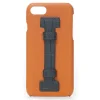 2 ME Style - Case Fingers Leather Orange / Croco Green - iPhone 8 / 7 - Crocodile Leather Cover - Avvenice