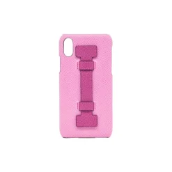 2 ME Style - Case Fingers Leather Pink / Fucsia - iPhone X / XS - Leather Cover - Avvenice