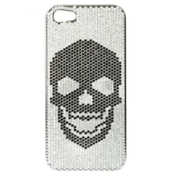 2 ME Style - Case Swarovski Skull Total Black - iPhone 5/SE - Avvenice
