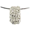 Ab Ove - Twine Rectangular Pendant in Silver with River Pearl - Twine Collection - Handcrafted Necklace - High Quality Luxury - Avvenice