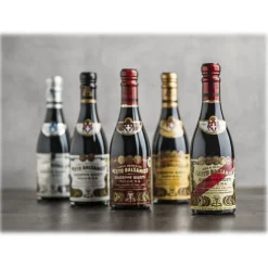 Acetaia Giuseppe Giusti - Modena 1605 - 5 Champagnotte - Wooden Gift Collections - Balsamic Vinegar of Modena I.G.P. - Avvenice