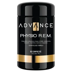 Advance - Physio R.E.M. - Control Your Sleep - Food Supplement of GABA, Melatonin, Inositol, Tryptophan, Theanine and Magnesium - Avvenice