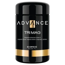 Advance - Tri Mag - Restore Your Energy - Food Supplement Based on Magnesium Citrate, Lactate, L-Pidolate - Avvenice