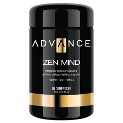 Advance - Zen Mind - Relax Your Mind - Food Supplement of Griffonia, Melissa, Valerian, Magnesium - Avvenice