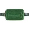Aleksandra Badura - Camera Belt Bag - Crocodile & Calfskin Belt Bag - Green - Luxury High Quality Leather Bag - Avvenice