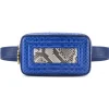 Aleksandra Badura - Camera Belt Bag - Python & Calfskin Belt Bag - Blue China & Stone - Luxury High Quality Leather Bag - Avvenice