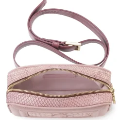 Aleksandra Badura - Camera Belt Bag - Python & Goatskin Belt Bag - Rose - Luxury High Quality Leather Bag - Avvenice