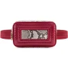 Aleksandra Badura - Camera Belt Bag - Python & Calfskin Belt Bag - Red & Stone - Luxury High Quality Leather Bag - Avvenice