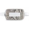 Aleksandra Badura - Camera Belt Bag - Python & Calfskin Belt Bag - White & Stone - Luxury High Quality Leather Bag - Avvenice