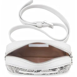 Aleksandra Badura - Camera Belt Bag - Python & Calfskin Belt Bag - White & Stone - Luxury High Quality Leather Bag - Avvenice