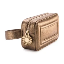 Aleksandra Badura - Camera Belt Bag - Goatskin Belt Bag - Bronze - Luxury High Quality Leather Bag - Avvenice