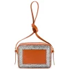 Aleksandra Badura - Camera Bag - Python & Calfskin Mini Bag - Orange Pois - Luxury High Quality Leather Bag - Avvenice
