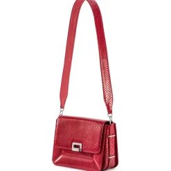 Aleksandra Badura - Candy Bag Large - Python Shoulder Bag - Red - Luxury High Quality Leather Bag - Avvenice