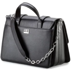 Aleksandra Badura - Candy Bag Postina - Calfskin Shoulder Bag - Onyx - Luxury High Quality Leather Bag - Avvenice