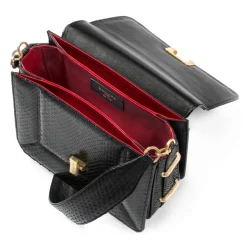 Aleksandra Badura - Candy Bag Large - Python Shoulder Bag - Black - Luxury High Quality Leather Bag - Avvenice