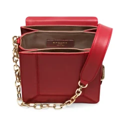 Aleksandra Badura - Candy Bag - Calfskin Shoulder Bag 'Stardust' - Red - Luxury High Quality Leather Bag - Avvenice