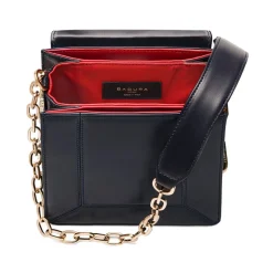 Aleksandra Badura - Candy Bag - Python & Eel Shoulder Bag - Midnight Blue - Luxury High Quality Leather Bag - Avvenice