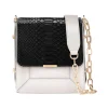 Aleksandra Badura - Candy Bag - Python & Calfskin Shoulder Bag - Black & White - Luxury High Quality Leather Bag - Avvenice