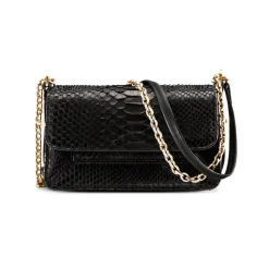 Aleksandra Badura - Candy Bag Mini - Python Shoulder Bag - Onyx - Luxury High Quality Leather Bag - Avvenice