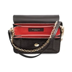 Aleksandra Badura - Candy Bag Mini - Python Shoulder Bag - Onyx - Luxury High Quality Leather Bag - Avvenice