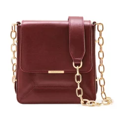 Aleksandra Badura - Candy Bag - Calfskin Shoulder Bag - Marsala - Luxury High Quality Leather Bag - Avvenice