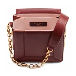 Aleksandra Badura - Candy Bag - Calfskin Shoulder Bag - Marsala - Luxury High Quality Leather Bag - Avvenice