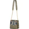 Aleksandra Badura - Candy Bag - Python & Calfskin Shoulder Bag - Olive - Luxury High Quality Leather Bag - Avvenice