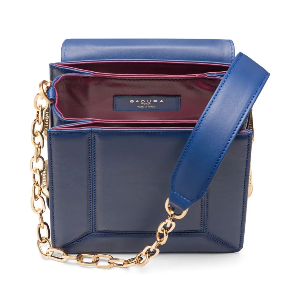 Aleksandra Badura - Candy Bag - Calfskin Shoulder Bag - Blue China - Luxury High Quality Leather Bag - Avvenice