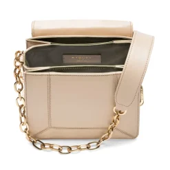 Aleksandra Badura - Candy Bag - Python & Calfskin Shoulder Bag - Sand - Luxury High Quality Leather Bag - Avvenice